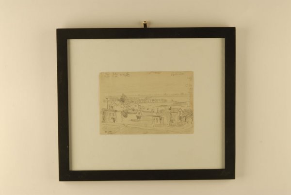 Oscar F. Bluemner (1867-1938) Pencil Drawing "View