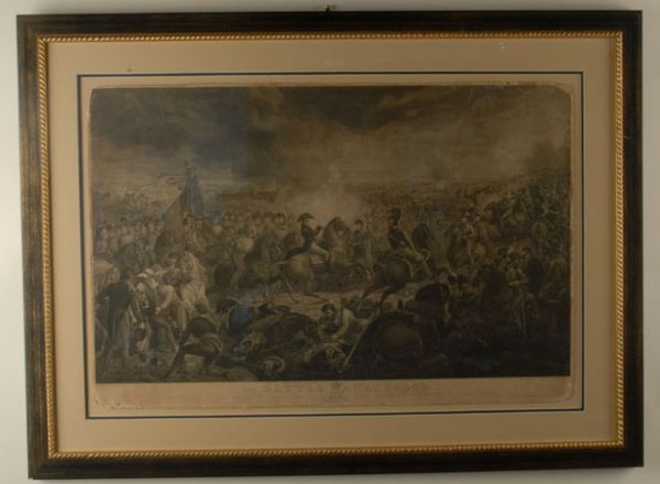Early Engraving "The Battle of Waterloo", c. 1819, - 3
