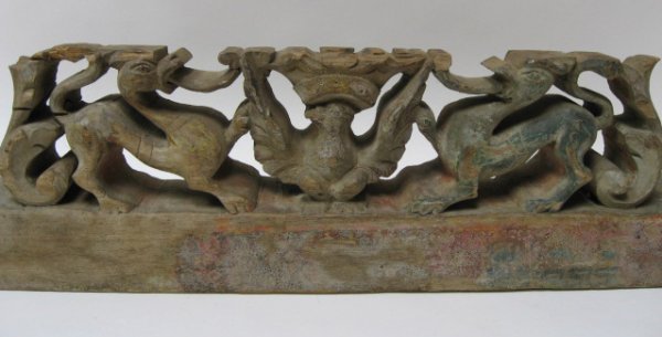 A Persian Door Icon, of pierced carved wood with a - 3