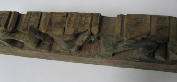 A Persian Door Icon, of pierced carved wood with a - 4