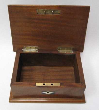 Mahogany Box with Ivory and Ebony Inlay, c.1920 4  - 2