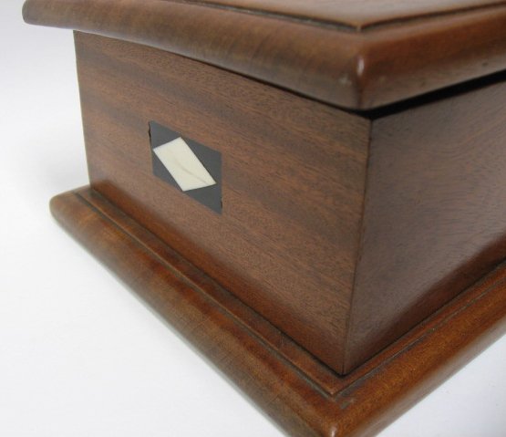 Mahogany Box with Ivory and Ebony Inlay, c.1920 4  - 3