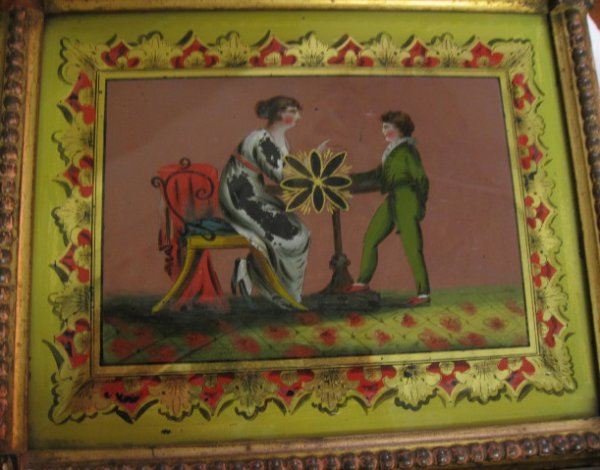 A 19th C Banjo Clock, having a mahogany case, a p - 10