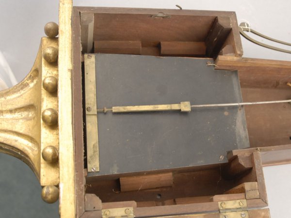 A 19th C Banjo Clock, having a mahogany case, a p - 3