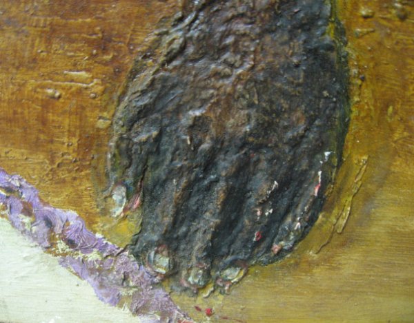 African American Oil Painting on Board, by Harrel - 4