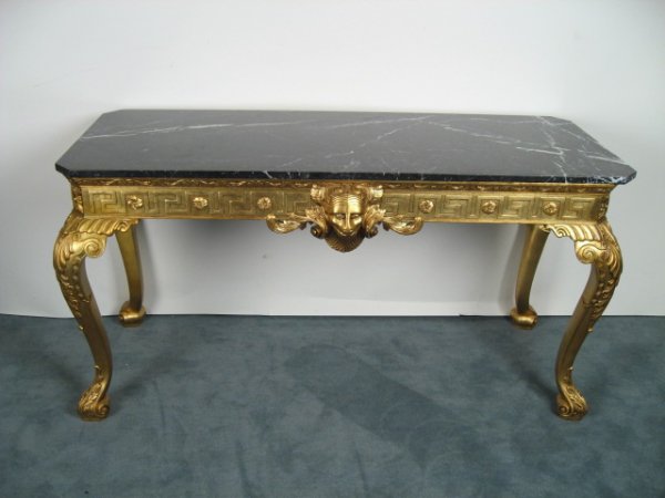 Walker & Zanger Marble Top Console Table - 2