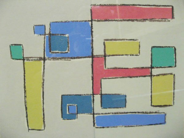Lichtenstein Geometric Abstract Print - 4