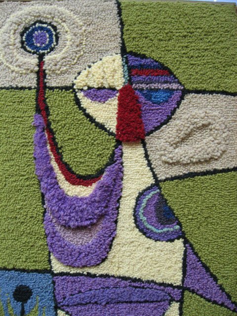 Bill Hinz Style Modern Woven Figure - 2