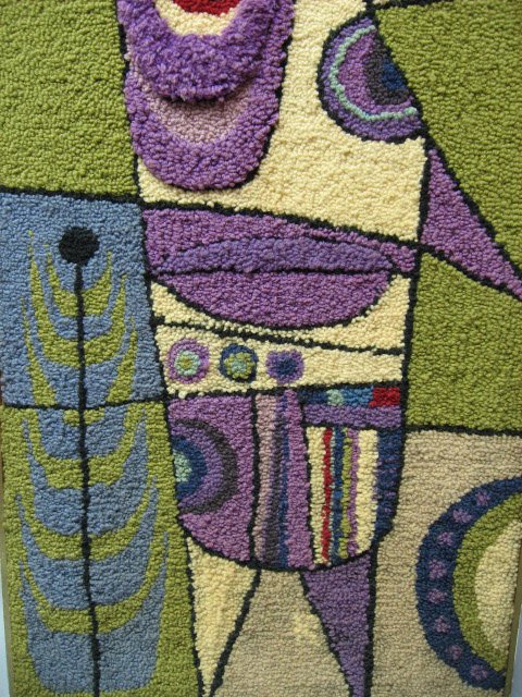 Bill Hinz Style Modern Woven Figure - 3