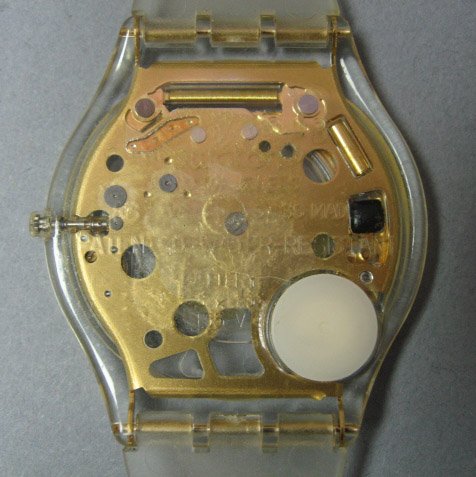 Swatch Watch with Clear Transparent Band - 4