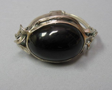 Art Nouveau Sterling Bracelet w/ Hallmark "MM"