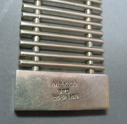 Sterling "Train Track" Bracelet from Mexico - 2