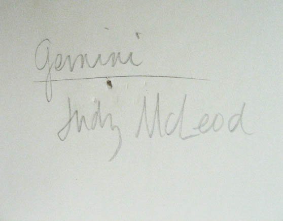 Judy McLeod "Gemini" Mixed Media on Paper. - 3