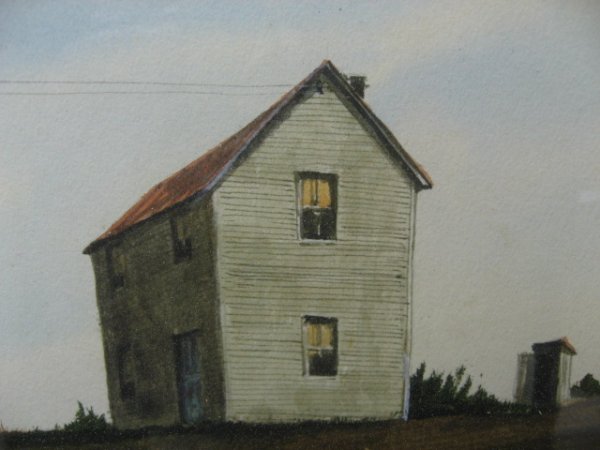 Lou Messa Watercolor of Virginia Farm Scene - 3