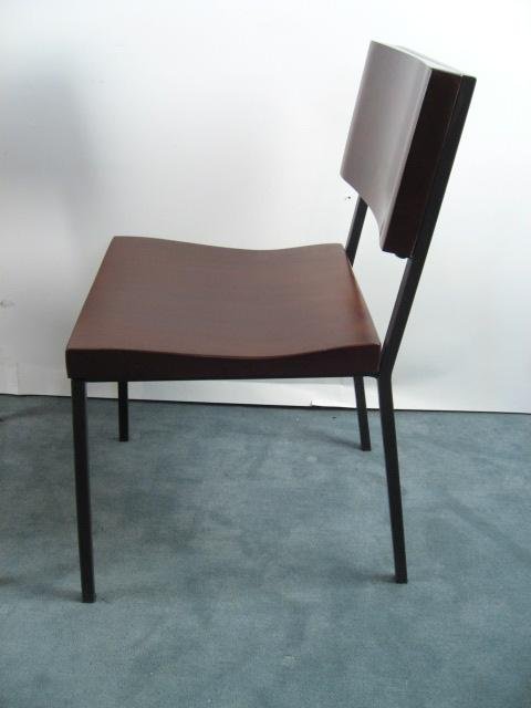 Thick Wood and Steel Chairs - 2