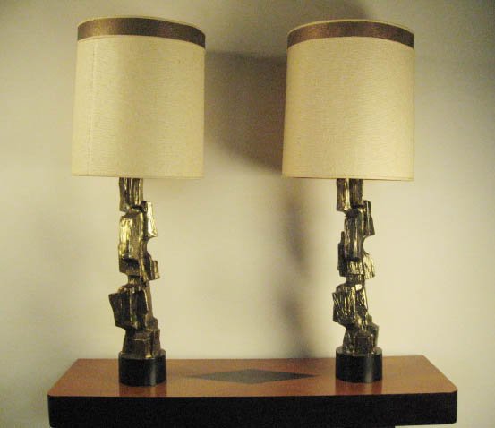 Pair of Laurel Lamps attributed to Paul Evans