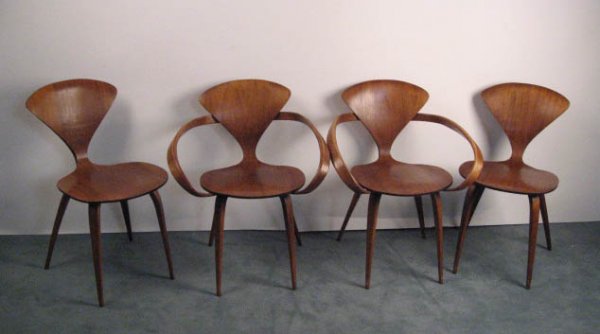 4 Original Plycraft Chairs by Norman Cherner