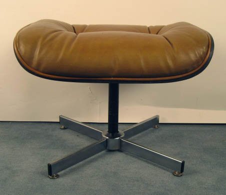 Bentwood and Leather Ottoman - 2
