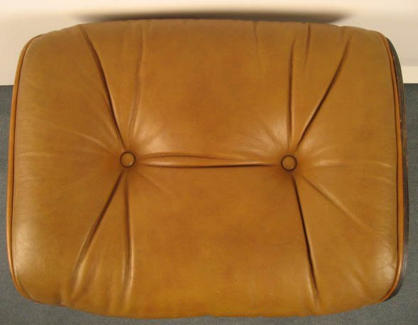 Bentwood and Leather Ottoman - 3