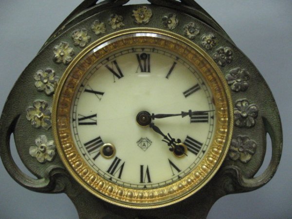 Ansonia Clock Co. Art Nouveau Mantle Clock - 4