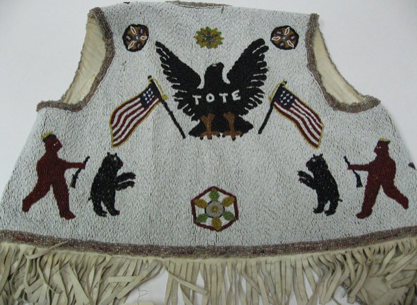 Native American Beaded Vest - 3