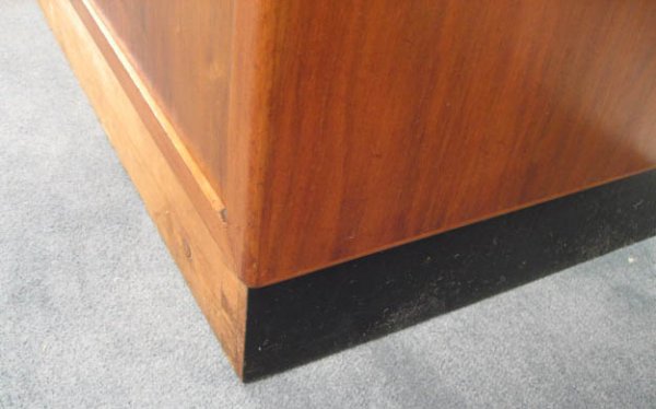 Teak Danish Modern Cabinet w/ glass doors - 3