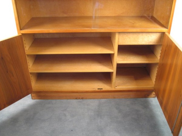 Teak Danish Modern Cabinet w/ glass doors - 5