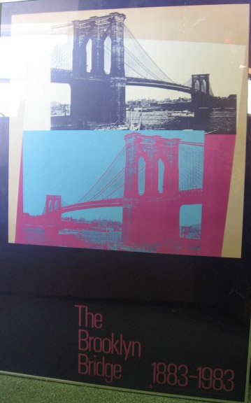 Andy Warhol Serigraph Poster "The Brooklyn Bridge