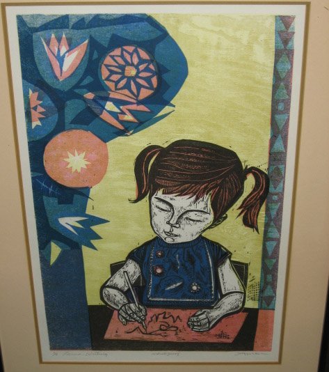 Irving Amen Print "Laura Writing"