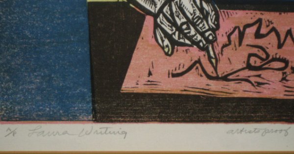 Irving Amen Print "Laura Writing" - 2