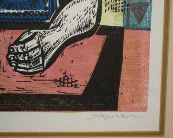 Irving Amen Print "Laura Writing" - 3