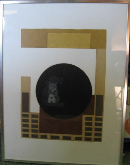 Michael Pwaibehe Serigraph "Two Who"