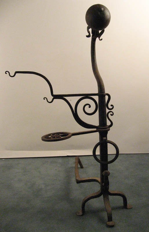 A Pair of Monumental Andirons, - 3
