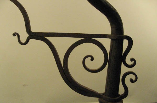 A Pair of Monumental Andirons, - 5
