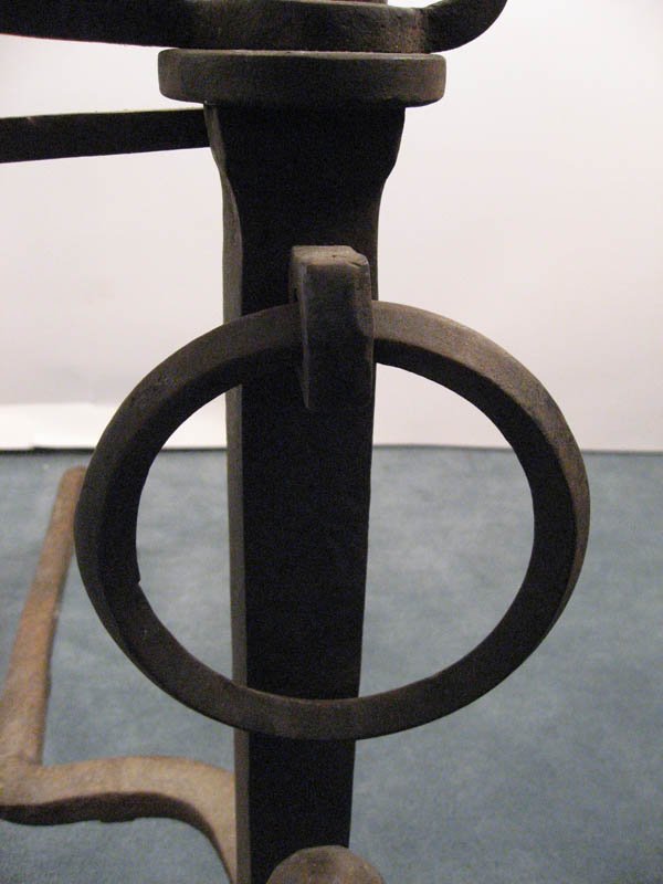 A Pair of Monumental Andirons, - 6