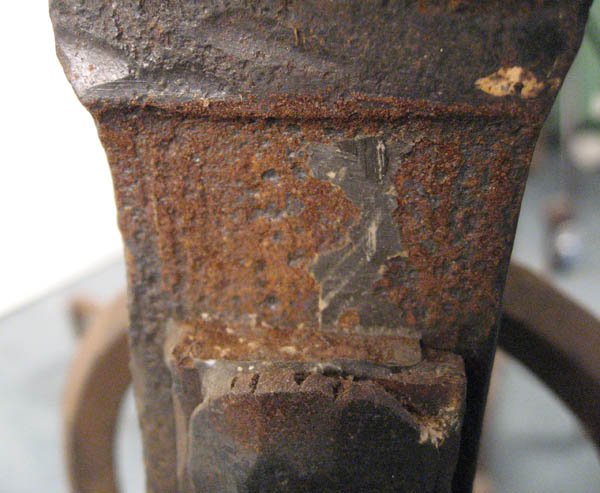 A Pair of Monumental Andirons, - 9