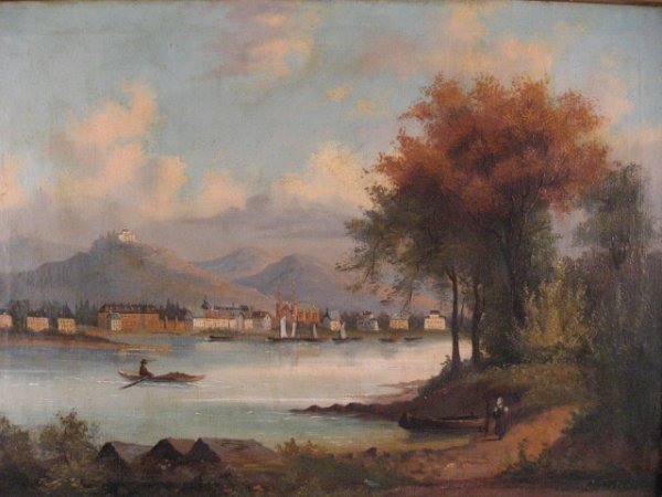 An Oil on Canvas Painting, - 2