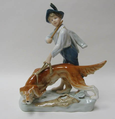 A Royal Dux Porcelain Figure,