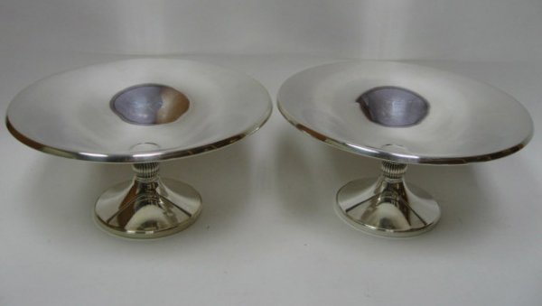 A Pair of Gorham Sterling Compotes, - 4
