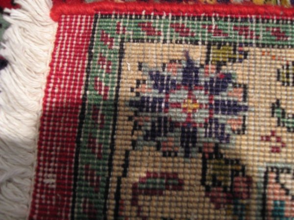 Old Persian Tabriz Rug, signed - 4