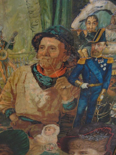 A Victorian "Scrap" Screen, - 10