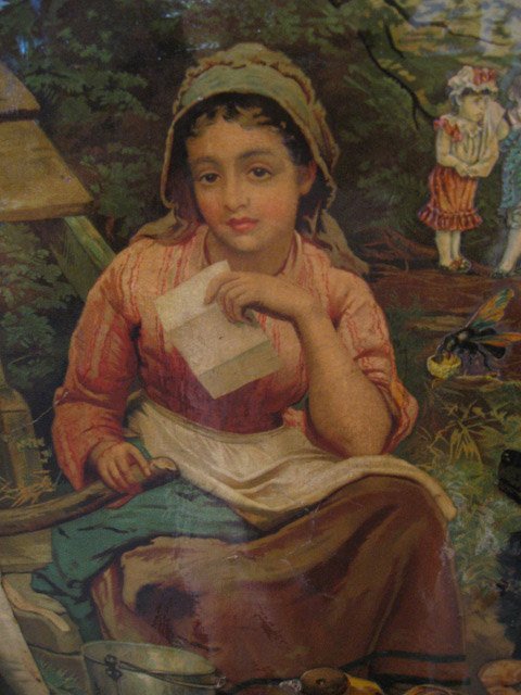 A Victorian "Scrap" Screen, - 7