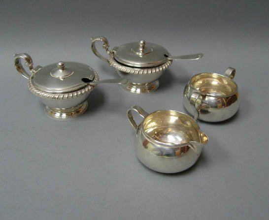 A Pair of Gorham Sterling Mustard Pots,