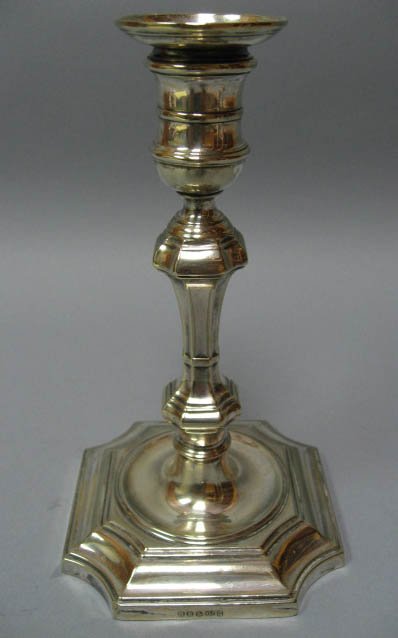 Three Sheffield Silverplate Candlesticks - 3