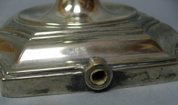 Three Sheffield Silverplate Candlesticks - 6