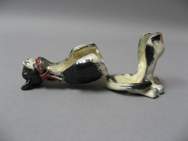 Enameled and Jeweled Cat Gift Box - 4