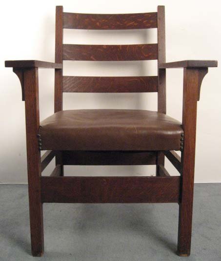 An Arts & Crafts Oak Arm Chair,
