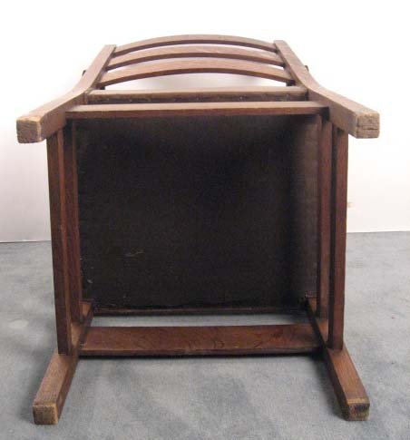 An Arts & Crafts Oak Arm Chair, - 5