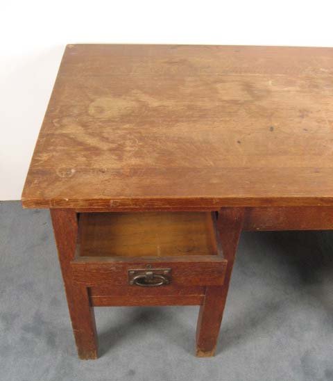 A Gustav Stickley Double Pedestal Desk, - 2