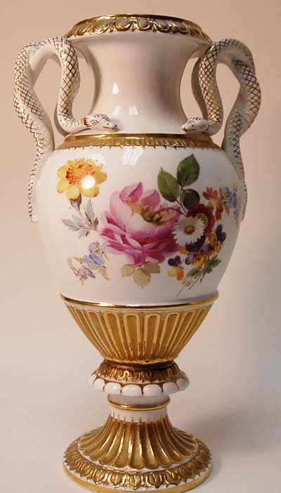 A Pair of 19th C Meissen Vases, - 9